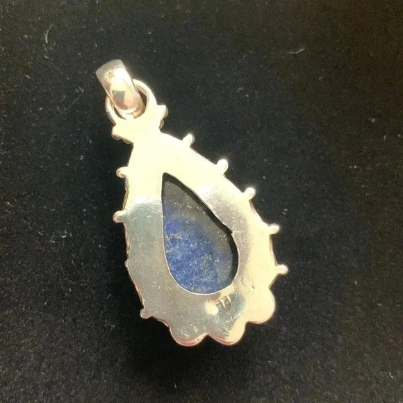 Sterling silver 925 Lapis Pendant - Picture 2 of 6